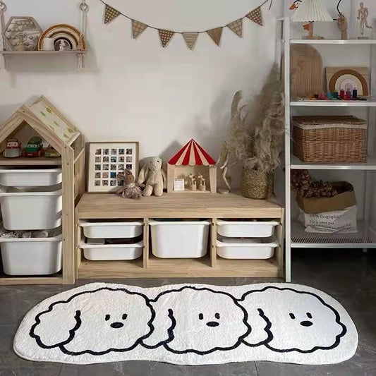 Short-haired Rug In Front of The Bed Bedroom Cute Cat Floor Mats Special-shaped Cloakroom Floor Mats Bedroom Bedside Blankets Living Room Carpet