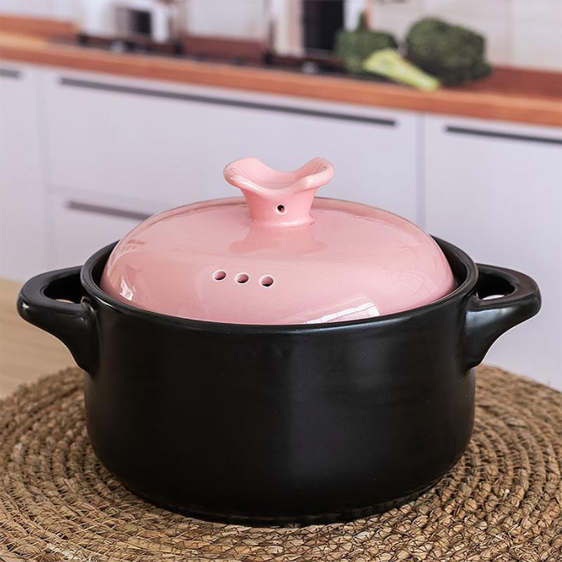 Casserole Stew Pot Soup Household High Temperature Resistant Ceramic Pot Complementary Food Small Casserole Stone Pot