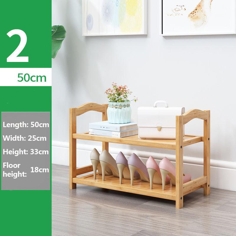 Bamboo Storage Rack Shelves Home Shoe Rack Assembly Shoebox Simple Furniture for Family Dormitory