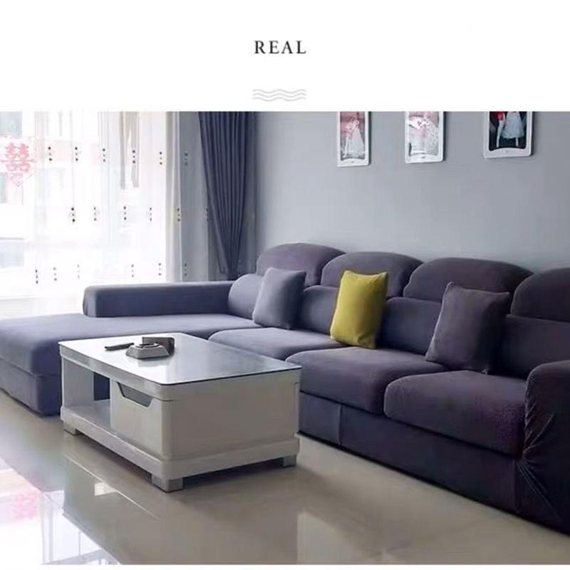 Skin-friendly Sofa Cover Elastic Non-slip L-shaped Sectional Living Room Sofa Cover Can Be Machine Washed Without Wrinkle