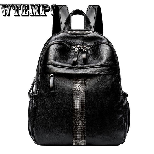 Backpack Women Leather Luxury Backpack Women Fashion Backpack Satchel School Bag Pu