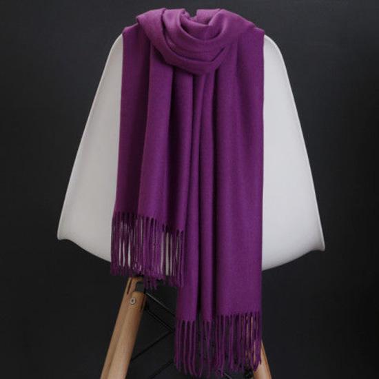 Scarf Fashion Women Cashmere scarves ladies Winter Scarf Solid color Thick Shawls