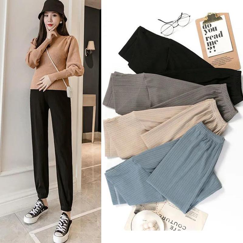 Pregnant Women's Pants Spring and Autumn Wear Fashion Belly Lift Casual Pants Baoma Spring and Summer Loose Harem Pants Sports Pants Trousers