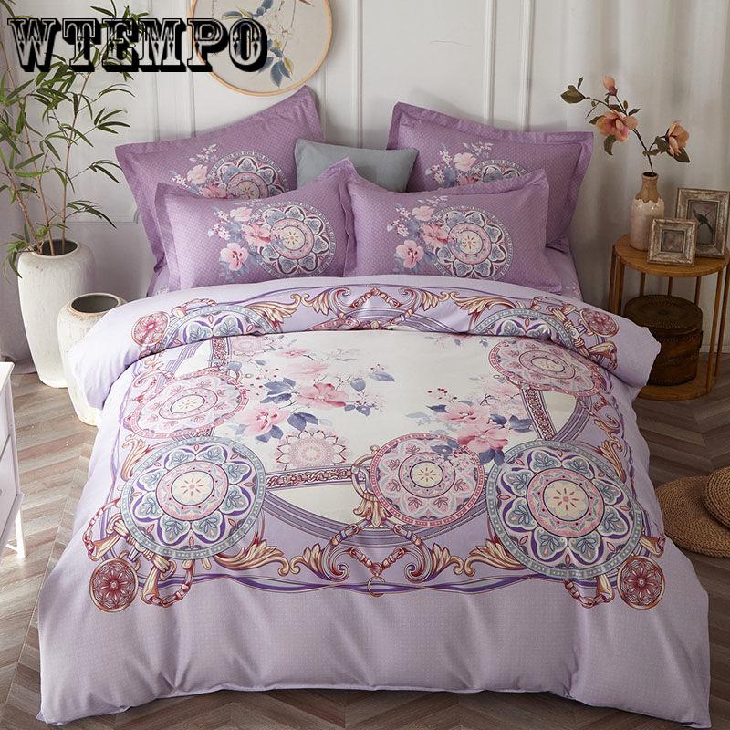 100% Skin-friendly Thickened Frozen Four-piece Bedding Double Bed Linen