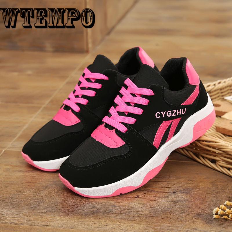 Women Chunky Sneakers Fashion Women  Shoes Lace Up Vulcanize Shoes Womens Trainers Casual Shoes