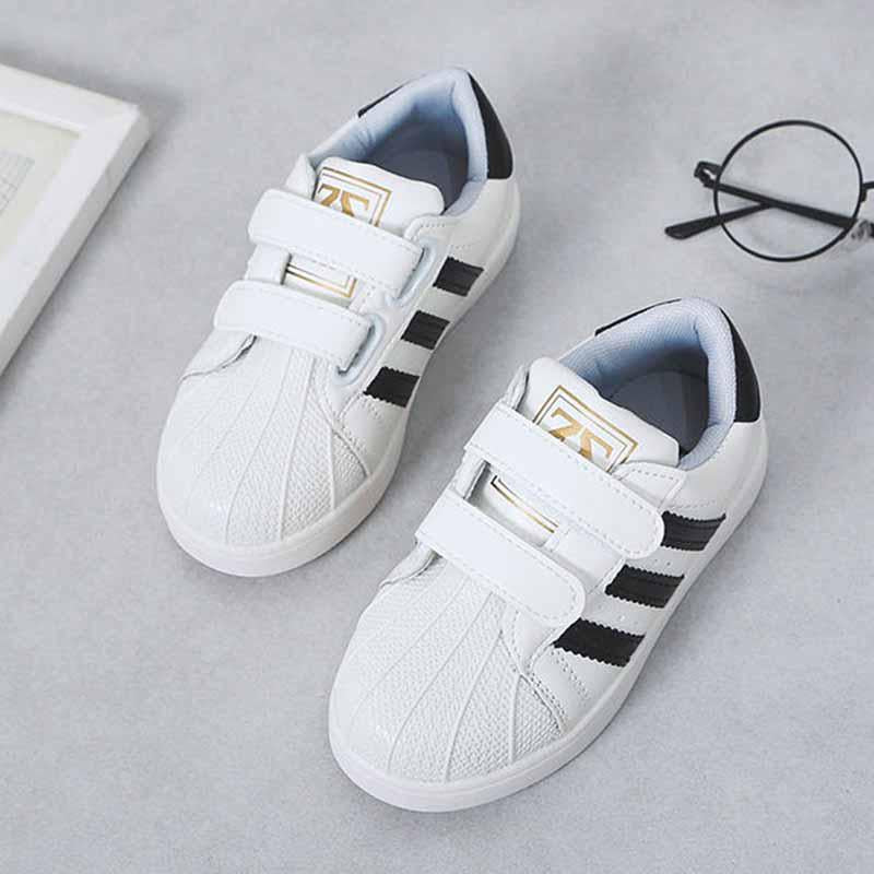 Size 21-36 Child Sneakers Sandals Kids Leather Breathable Wear-resistant Basketball Shoes Lightweight Running Shoes Comfortable Deodorant Skate Shoes