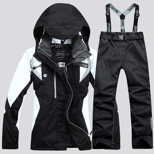 Men's and Women's Ski Suits Outdoor Windproof and Waterproof Two-piece Sportswear Wear-resistant Snowboard Suits