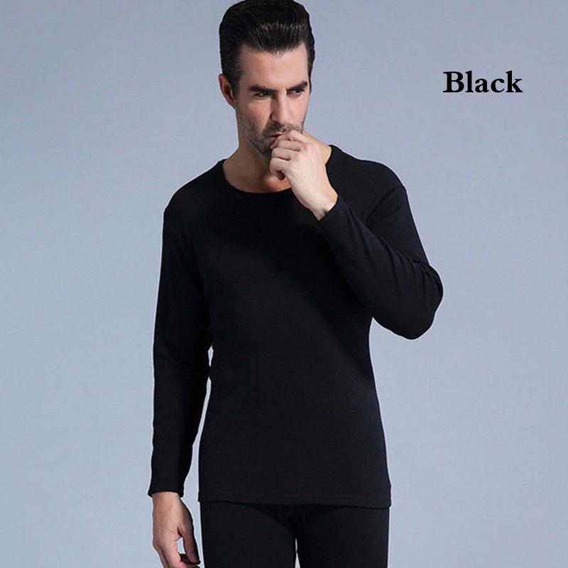 Men Winter Thermal Underwear O-neck Male Autumn Tight Suit Thicken Windproof Long Sleeve High Elasticity Slim Tracksuit Wearable  Spring Pajamas