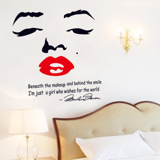 Monroe Living room bedroom wall decoration stickers Third generation environmental wall stickers