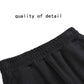 Ladies Pants Versatile High Waist Loose Thin Black Wide Leg Casual Pants