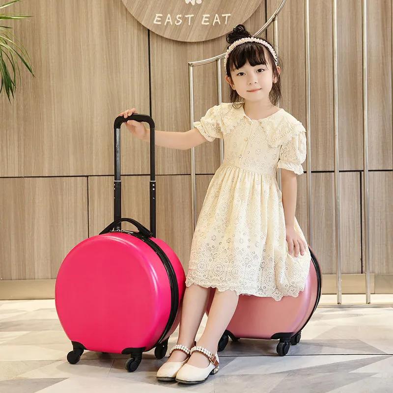 Children's Wheeled Suitcase 20 Inch Sliding and Rolling Suitcase Boy Girl Travel Luggage Trunk