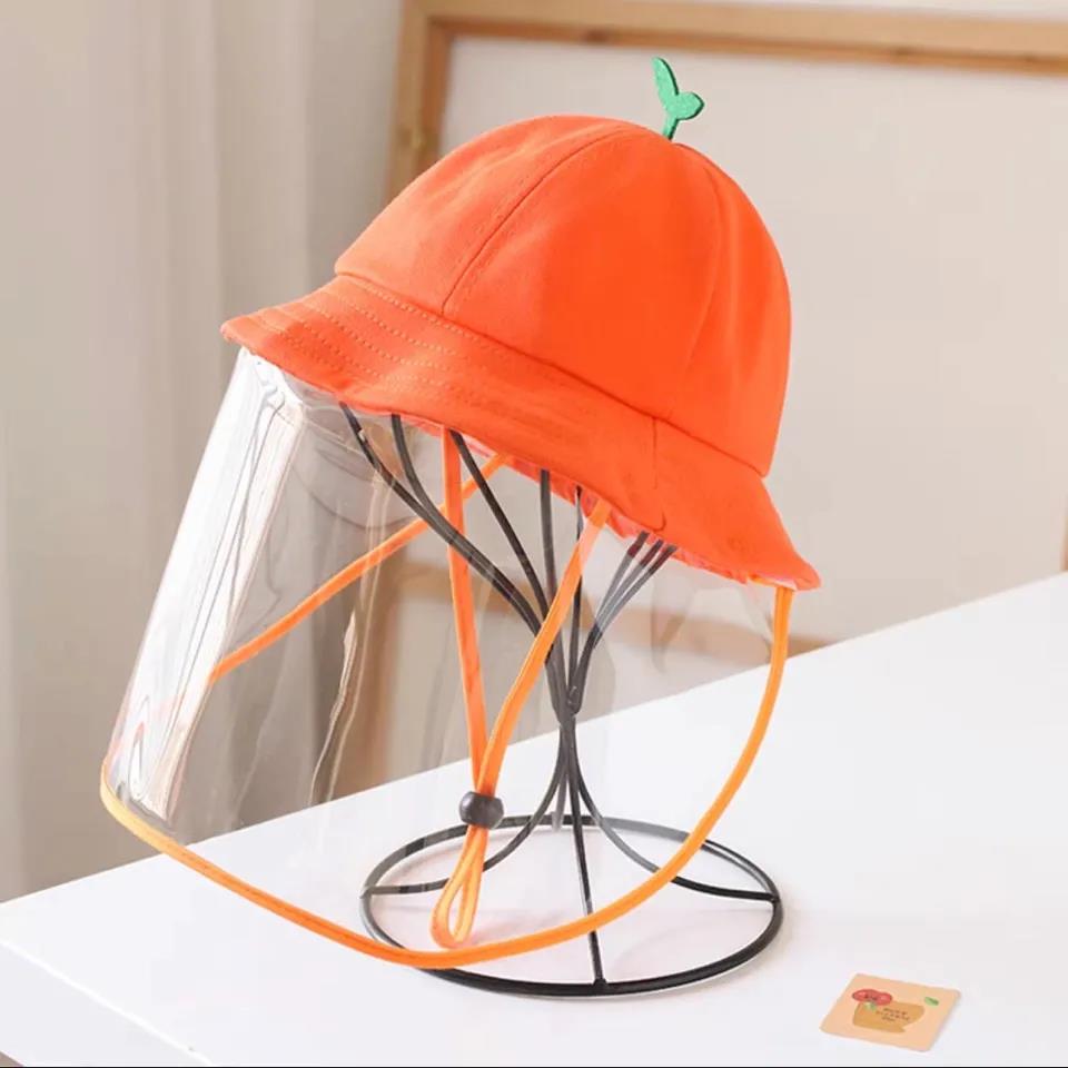 Baby Hat Spring and Autumn Summer Protective Face Mask Epidemic Prevention Boys and Girls Baby Anti Droplet Children's Fisherman Hat