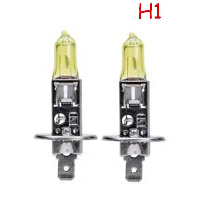 2pcs Car Headlight White Light Gold Light Low High Beam Integrated H4 H7 H1 H8 H11 Super Bright Xenon Lamp 9005 Strong Light Modified Halogen Bulb