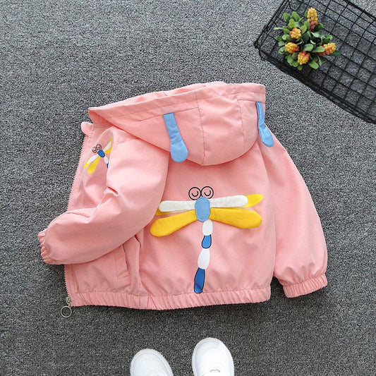 Children's Clothing Girls Jacket Spring and Autumn Models 2021 Children's Girls Jacket Thin Middle and Small Children's Autumn Clothing