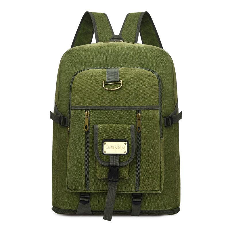 100 Liters High-capacity Backpack Men's Canvas Thickened Luggage Bag Sports Outdoor Mountaineering Large Bag Travel Backpack Women