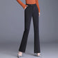 WTEMPO Summer Women Flare Long Pants Casual Ladies Bell Bottoms Large Size S-XXXL  Trousers