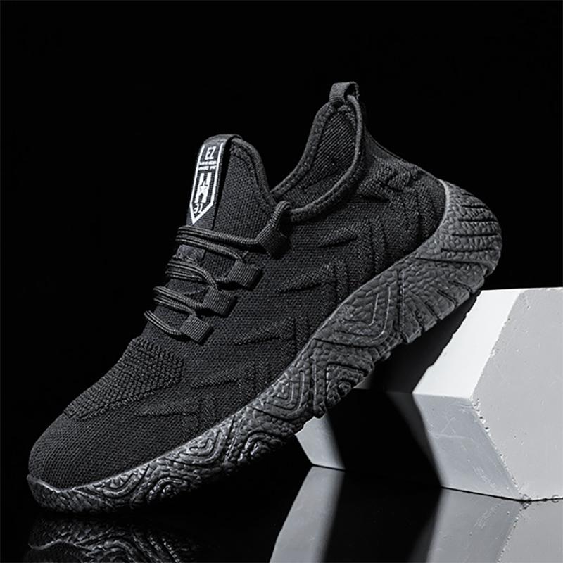 Summer Men's Breathable Shoes Korean Style Trendy All-match Shoes Autumn Sports and Leisure Running Mesh Panel Shoes