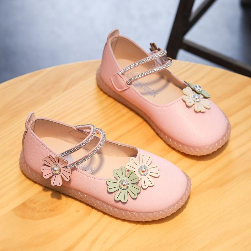 Women's Children's Shoes 1 To 3 Years Old Children's Princess Shoes Spring and Autumn Baby Toddler Shoes Baby Soft Bottom Non-slip Breathable Girls