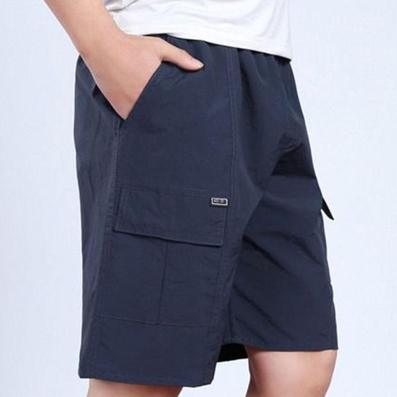 Summer Men's Loose Shorts Middle-aged and Elderly People Wear Shorts Beach Five-point Pants Dad Casual Big Pants