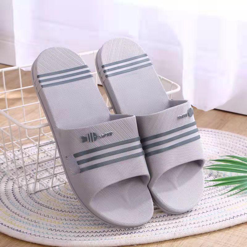 Men's and Women's Same Style Bathroom Bath Slippers Summer Indoor and Outdoor One Word Sandals and Slippers Leisure Flip Flops