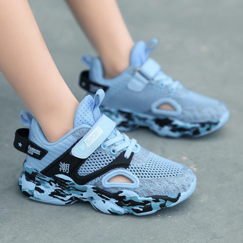 Spring 2020 Children's Shoes Boy Sneakers Leather Waterproof Pupils Big Virgin Boy Sports Running Shoes