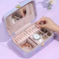 Jewelry Box Female European Princess Portable Multi-functional Large-capacity Earrings Necklace Jewelry Storage Box