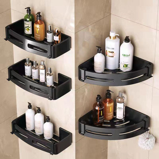 Bathroom Shelves Corner Washing Tables Triangular Wall Storage Bathing Perforation-free Wall-mounted Toiletries Storage Rack Cosmetics Storage Rack