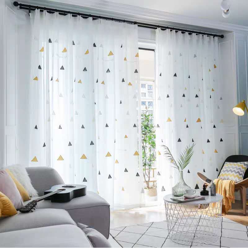 Europe White Yarn Curtain Window Tulle Curtains for Living Room Kitchen Modern Window Treatments Voile Curtain