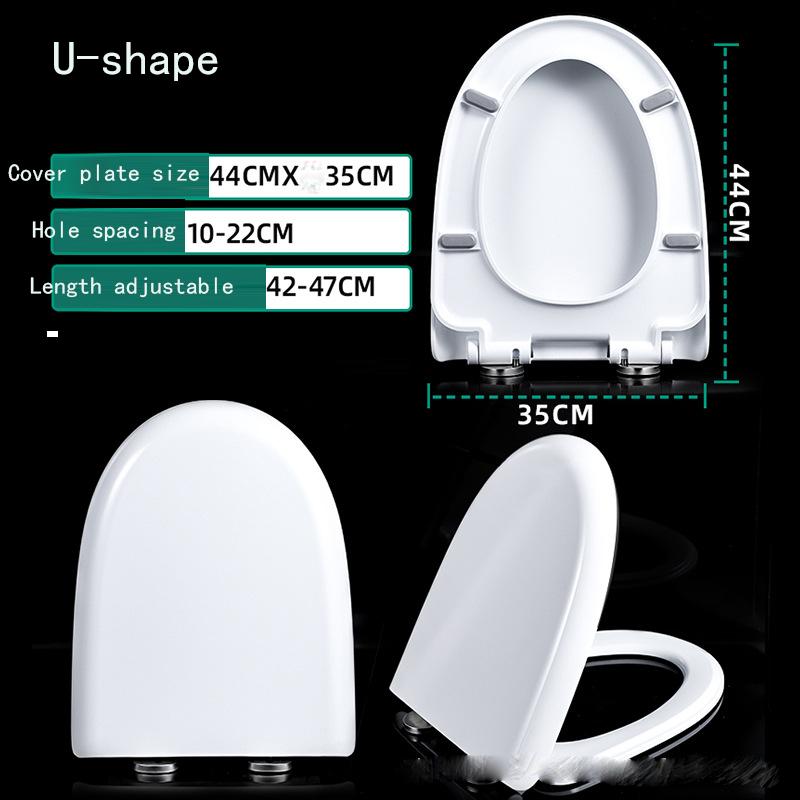 Toilet Cover Thickened Household General Old-fashioned V-shaped U-shaped Square O-shaped Toilet Seat Cover