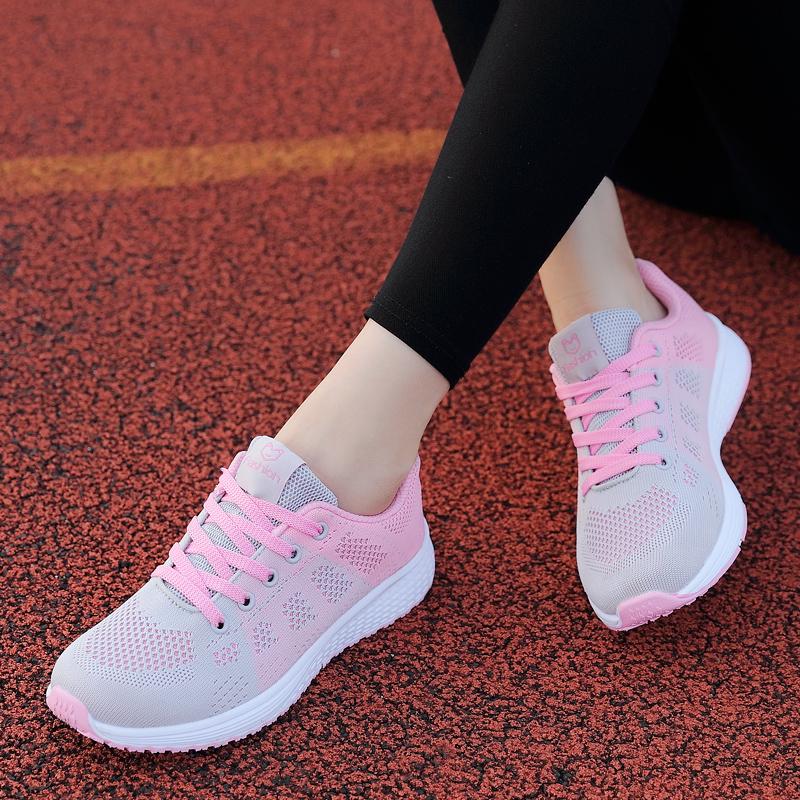 Mesh Light Sneakers Women Shoes knitting Spring Summer Breathable Running Shoes for Women