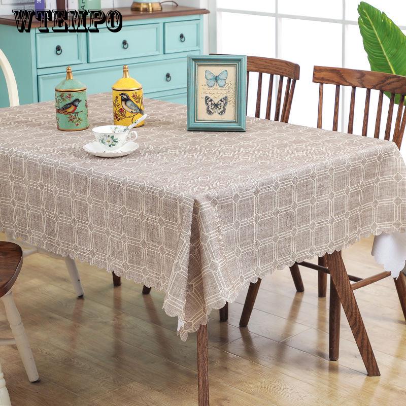 Restaurant Banquet Wedding Tablecloth Waterproof Coffee Table Cloth