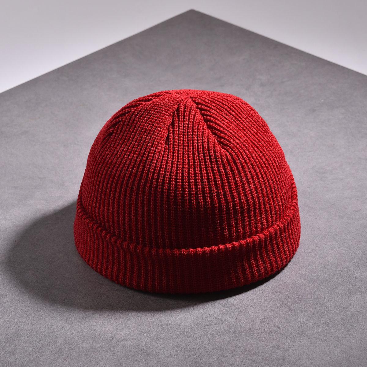 Knitted Hat Ladies Summer Thin Section Autumn and Winter Woolen Hat Male Landlord Hat Tide High Street Cold Hat