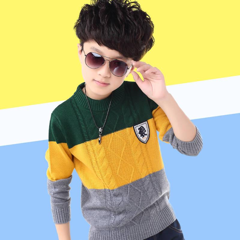 Boy Sweaters Children's Baby Boy Clothes Kids Winter Sweater Knitted Baby Casual O-Neck Kids Sweater