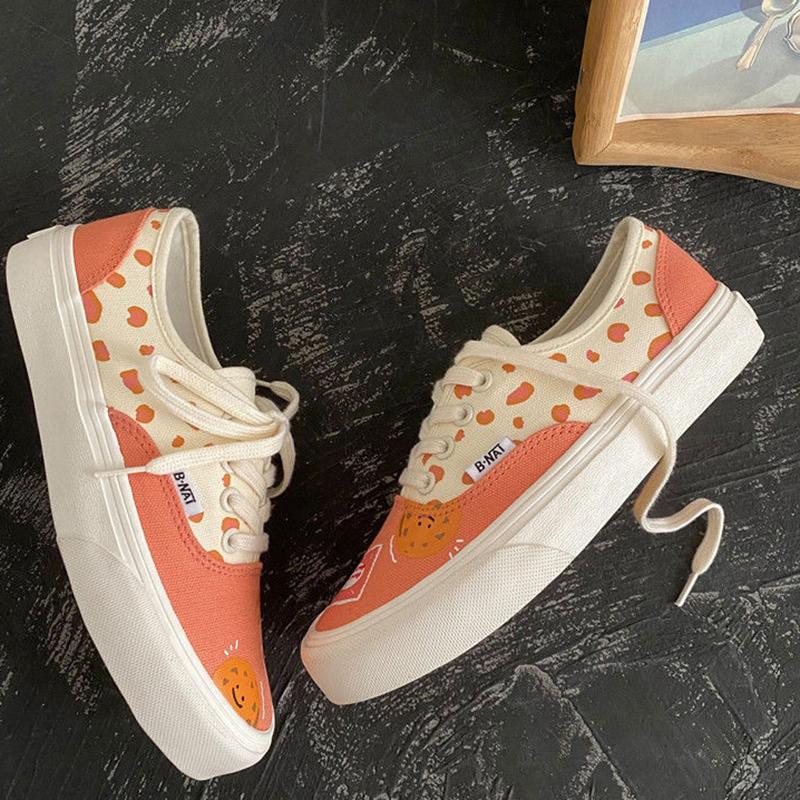 Cute Canvas Shoes Women's Shoes Student Board Shoes Women Korean Biscuit Casual Shoes