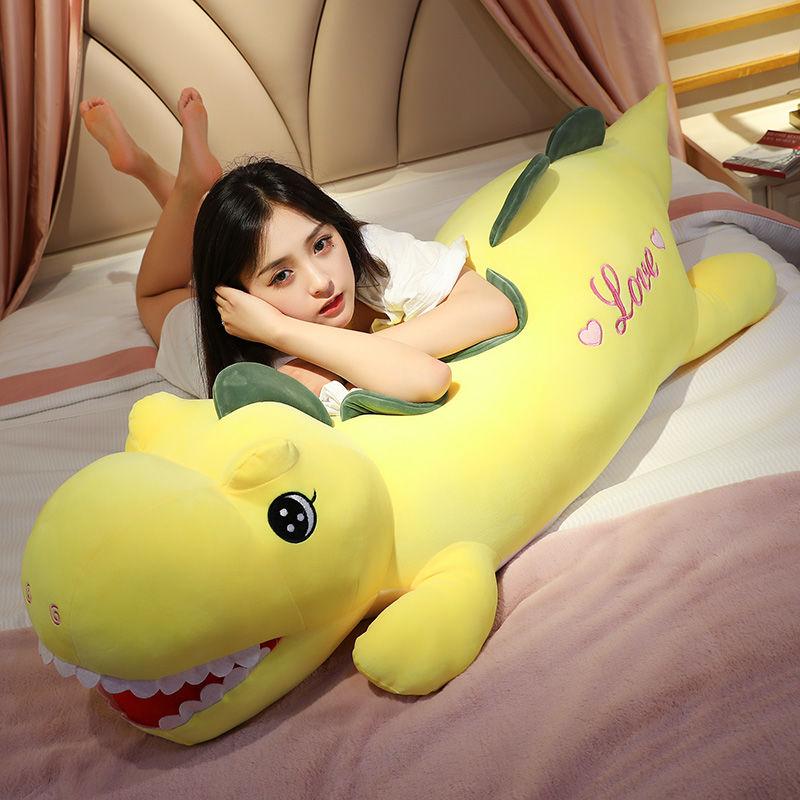 Cute Long Plush Toy Dinosaur Pillow Plush Toy Kid Sleeping Bed Dolls Children Birthday Present