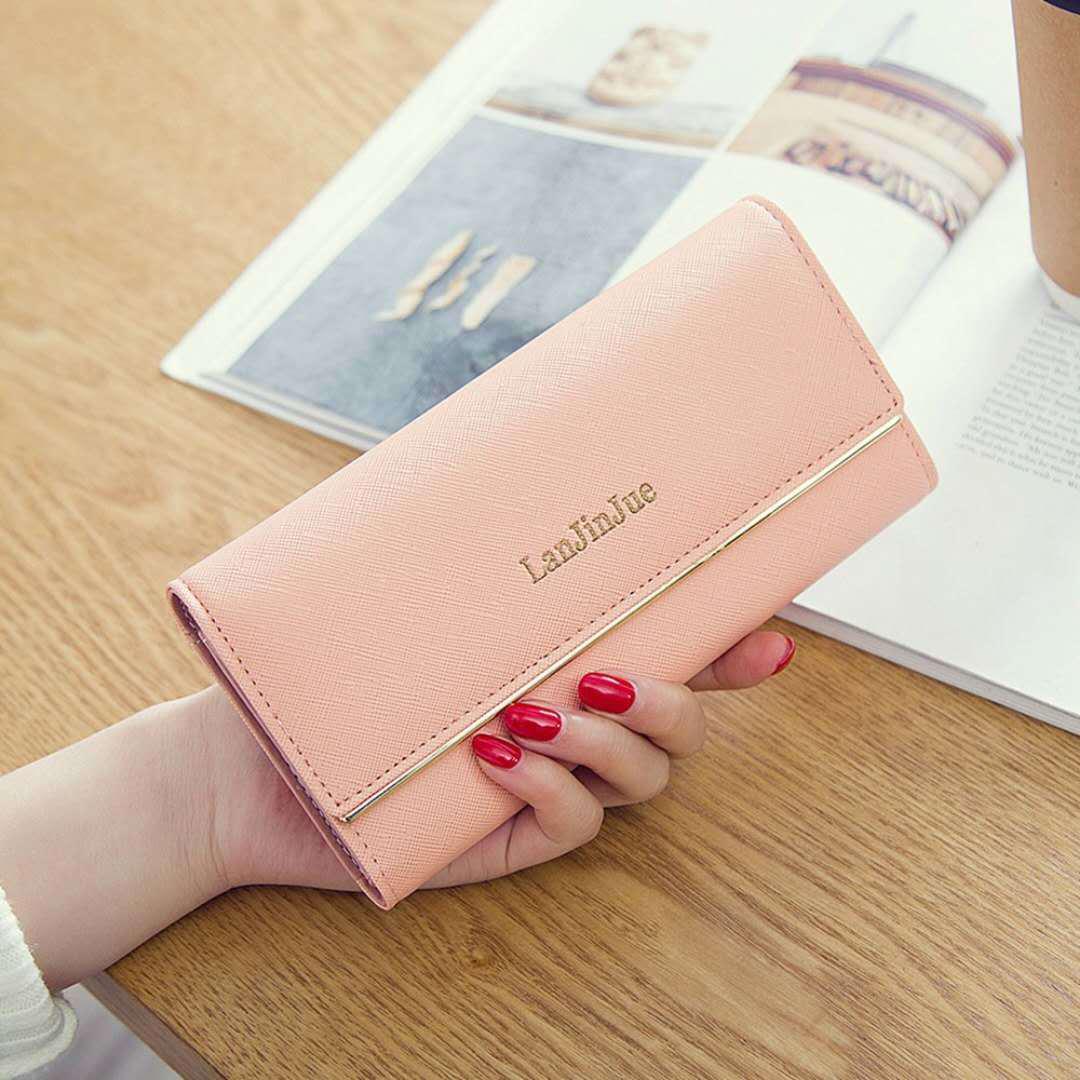 Envelope Designer Clutch Wallets For Women Hasp Pocket To Coin Card Holder Purses Long Wallet Ladies