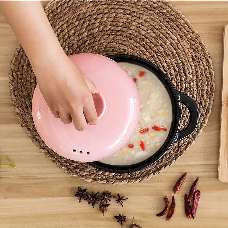 Casserole Stew Pot Soup Household High Temperature Resistant Ceramic Pot Complementary Food Small Casserole Stone Pot