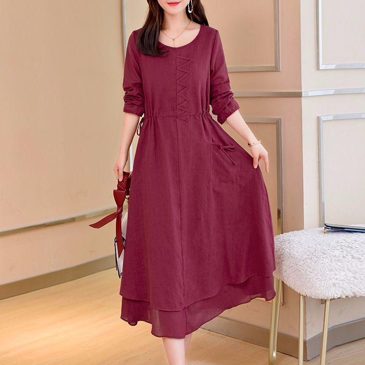 2020 Women Summer Style Vestido Cotton Casual Plus Size Ladies Dress Casual Linen Dress Dress