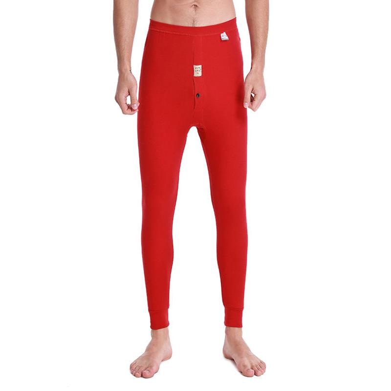 Men Winter Thermal Underwear Autumn Clothes Tight Pants Thicken Windproof Comfortable Soft Lining High Elasticity Wearable Spring Pajamas Sweatpants