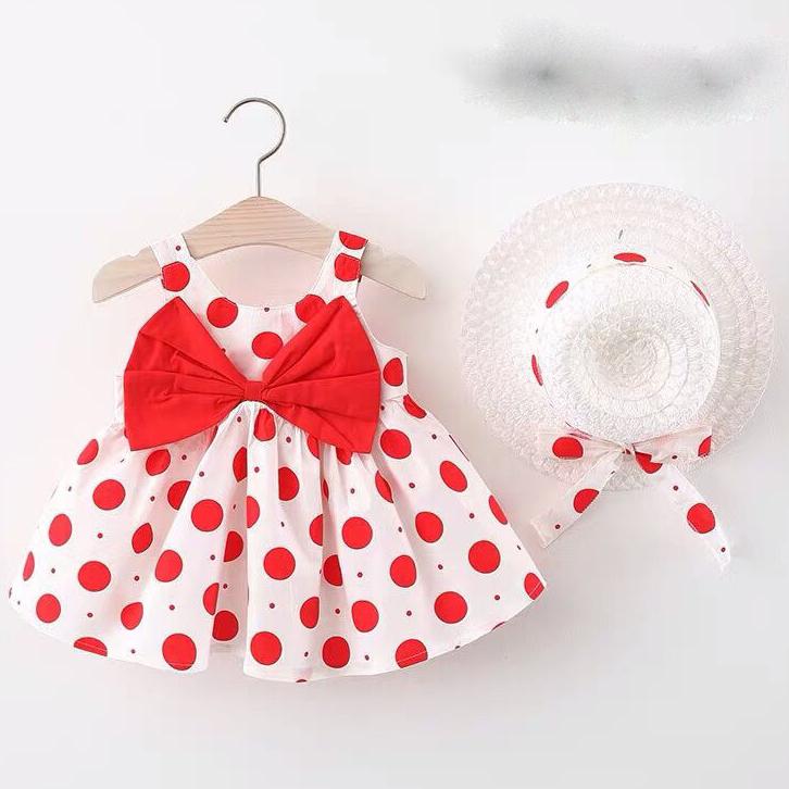 Children Dress Spring Summer Sling Kids Clothing Baby Girls Clothing Printing Sleeveless A-line Pleated Floral Dress Girl