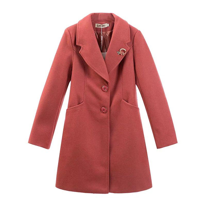 Woolen Coat Women Slim Long Wool Coats Women's Winter Outerwear Womans Coats Korean Fashion Clothing