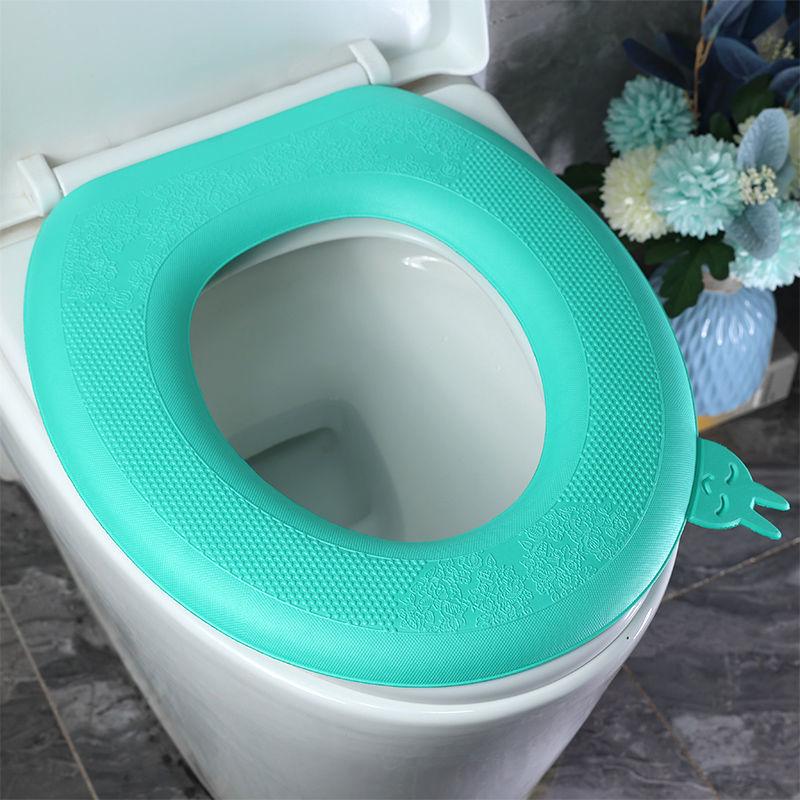 Portable EVA Toilet Seat Waterproof and Warm All Seasons Universal Toilet Seat Washable and Removable Household Toilet Cover