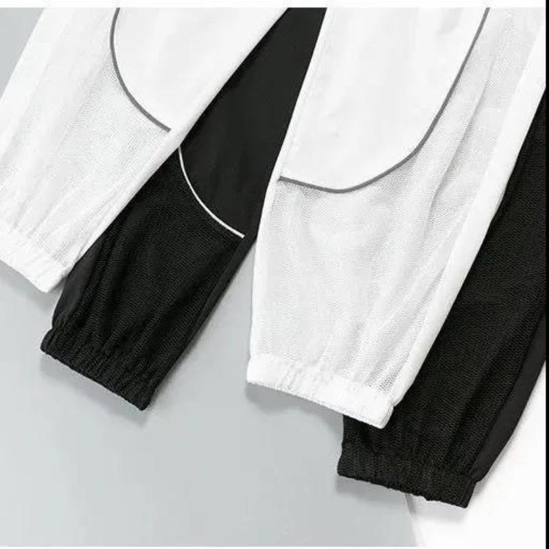 Thin Casual Pants Women's Summer Loose-fitting Gauze Reflective Quick-drying Sports Students Nine-point Harem Pants