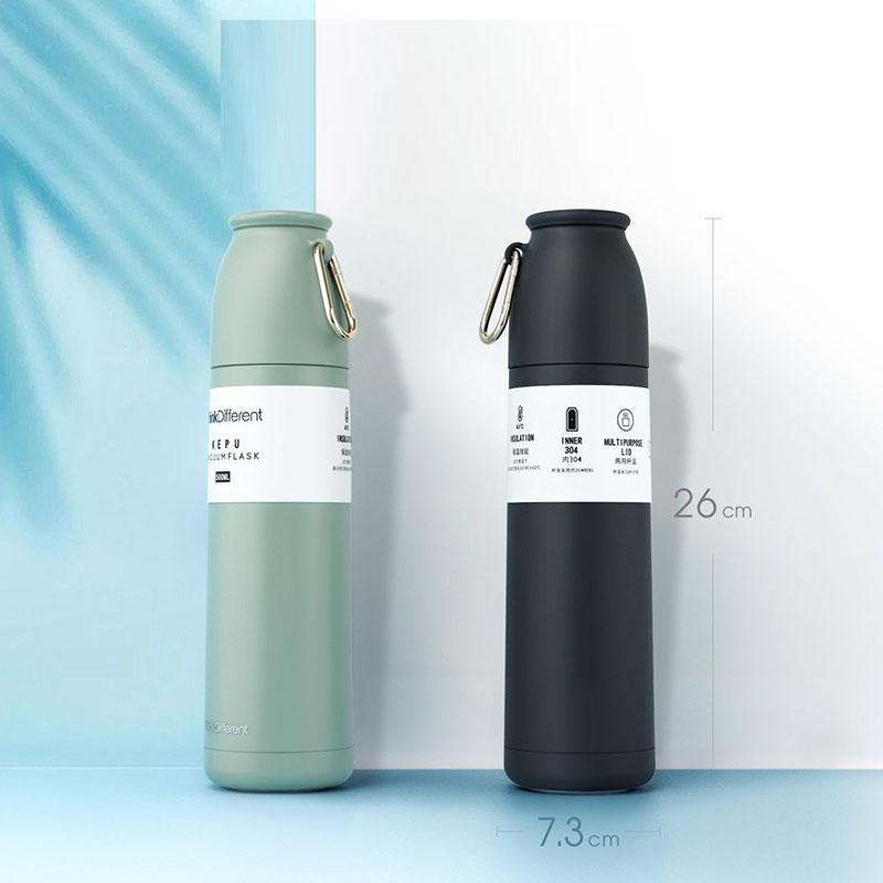 Large-capacity Vacuum Stainless Steel Vacuum Flask Male and Female Student Water Cup Outdoor Sports Office Portable Leak-proof Tea Cup