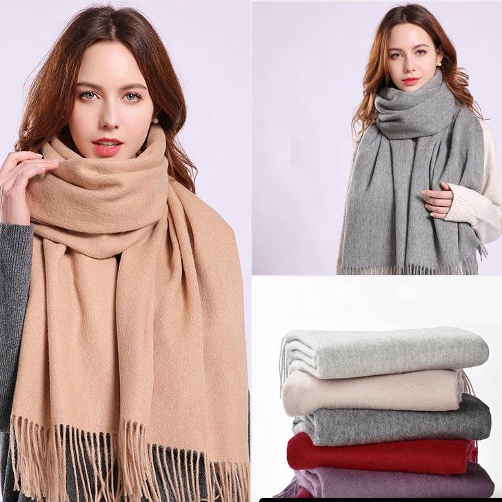 Women Scarf Women Shawl Scarf Cashmere Scarves Solid Lady Wraps Stoles Soft Female Scarf Pashmina