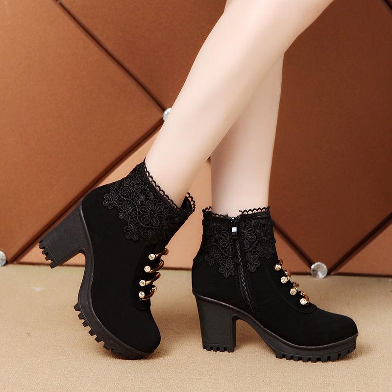 Cotton shoes Outdoor Casual shoes Woman shoes Winter Cold protection Non-slip shoes Snow boots