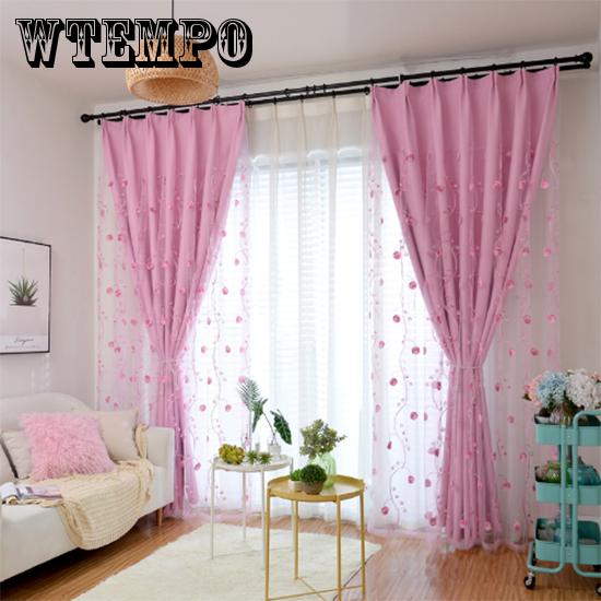 WTEMPO Window Curtain Shading Window Curtain Comfortable Warm Bedroom Window Curtain