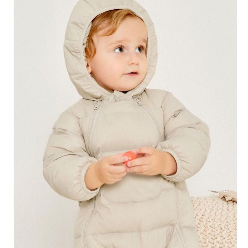 Infant Jumpsuits, Down Jackets, Baby Outing Clothes, Climbing Clothes White Duck Down To Keep Warm