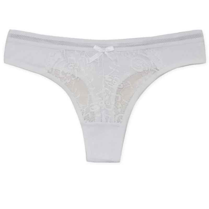 6pcs/set Women G-string G-string Lace Cotton Sexy Fashion Solid Color Lingerie Panties