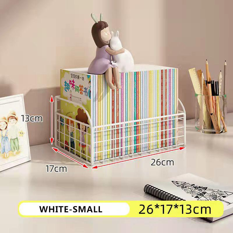 Desktop Bookshelf Book Storage Box Layered Sorting Rack Student Desk Storage Basket Snacks Sundries Storage Box Cosmetic Storage Home Organizer